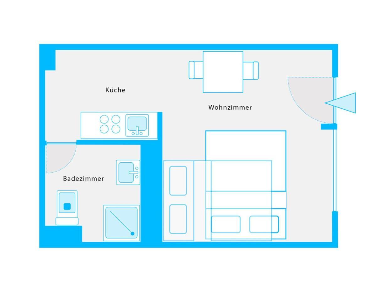 The Koburger Vh, Studio For Up To 4 With High Bed Berlijn Buitenkant foto